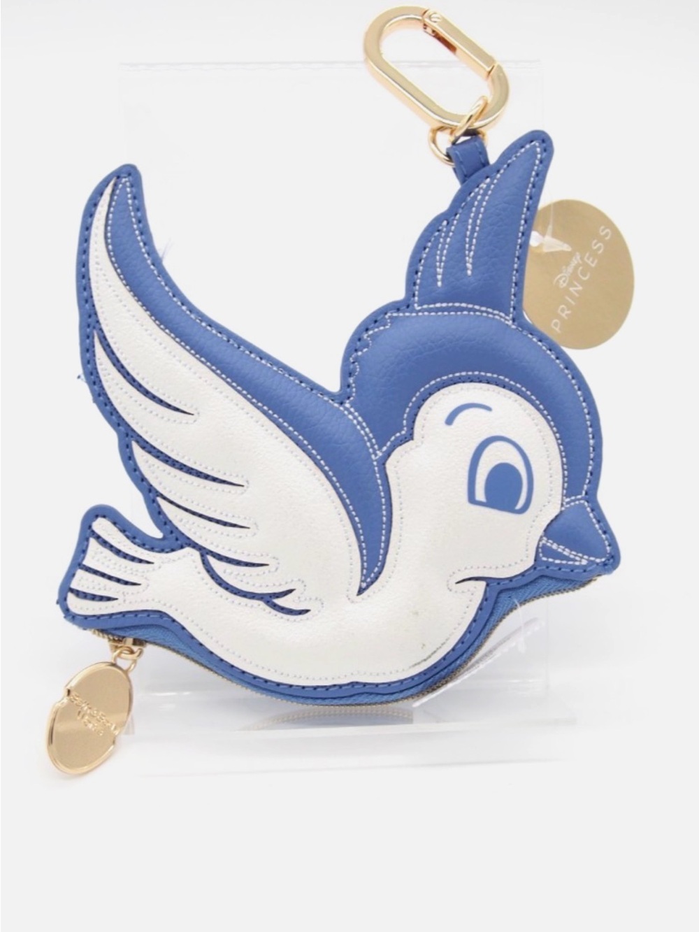 Bath & Body Works Disney Blue Bird Coin Pouch with Gold Clip